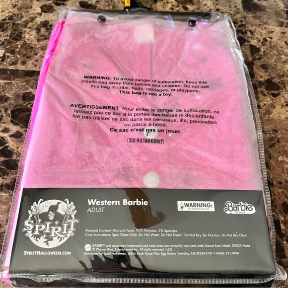 Adult Western Barbie Costume - Barbie the Movie - Picture 2 of 2